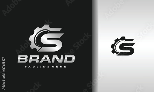 letter S gear logo
