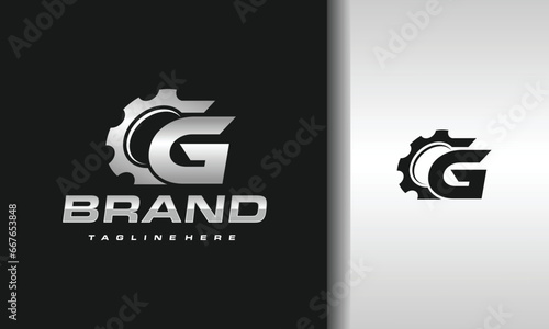 letter G gear logo