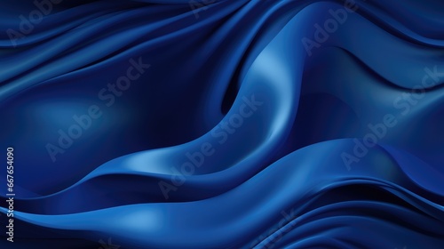 Blue waves abstract background texture. Print, painting, design, fashion.