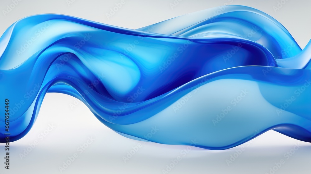 Naklejka premium Blue waves abstract background texture. Print, painting, design, fashion.