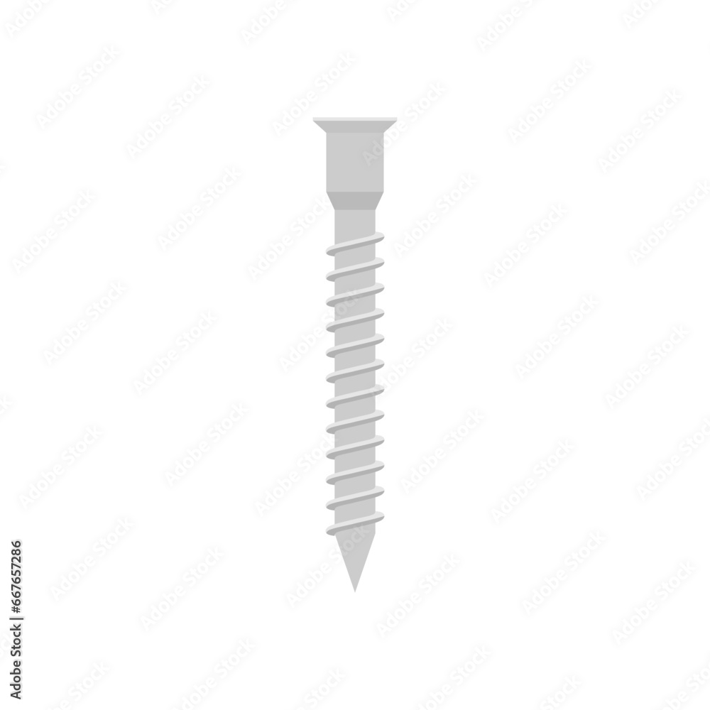 screw bolt flat design vector illustration isolated on white background screw bolt flat design vector illustration isolated on white background