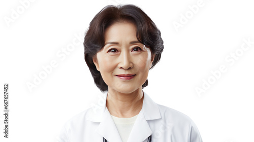 Portrait of a senior Asian female doctor