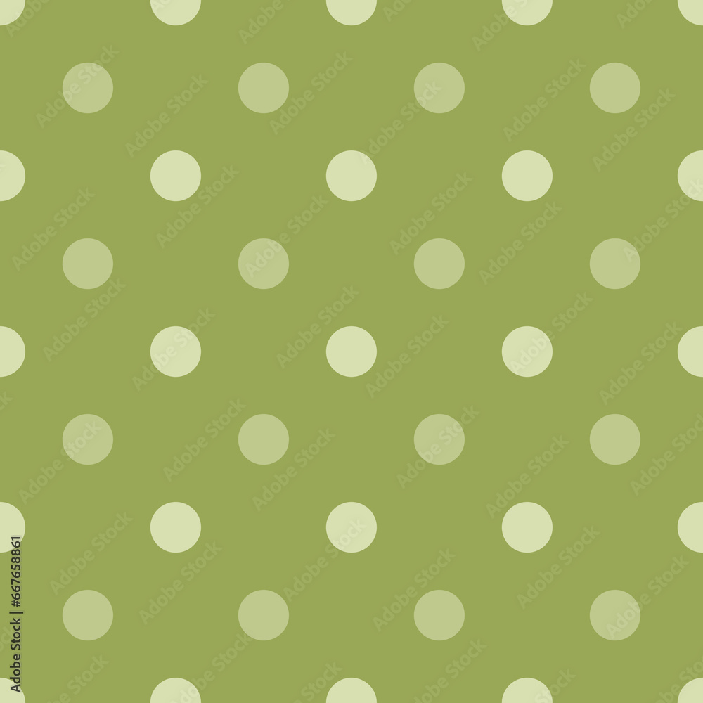 Green Polka Dots Pattern Repeat Background