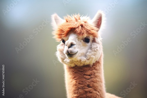Close up portrait of an alpaca © Venka