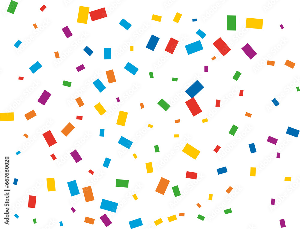 LGBT Rectangular Rainbow Confetti LGBT Rectangular Rainbow Confetti