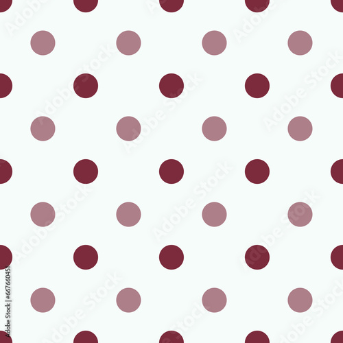 pink Polka Dots Pattern Repeat on white Background