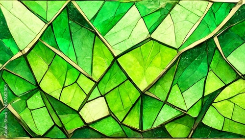Stained Glass Texture of Peridot Stone photo