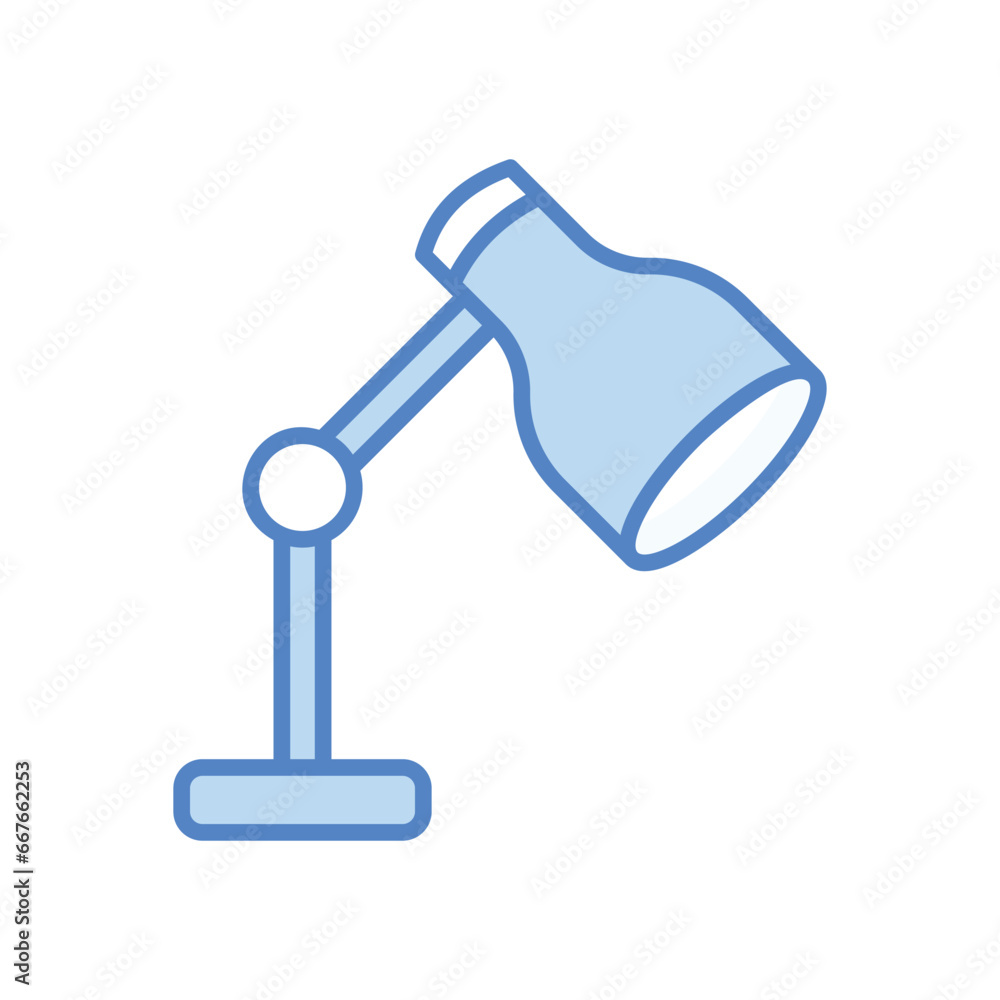 Table lamp icon isolate white background vector stock illustration Table lamp icon isolate white background vector stock illustration
