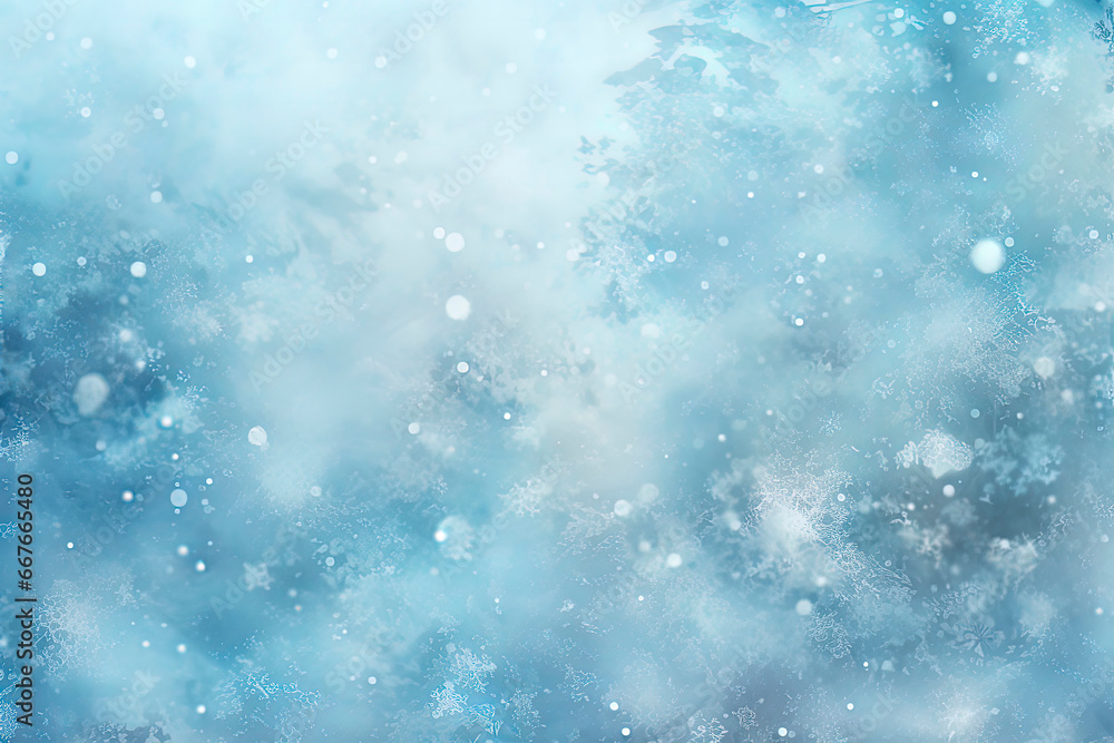 Frozen touchable texture background that feels like ice and snowflakes surface, blue generative AI backdrop