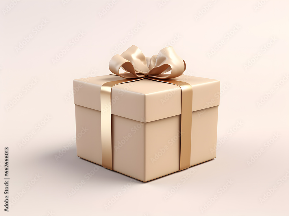 Obraz premium Gift box with bow isolated on background