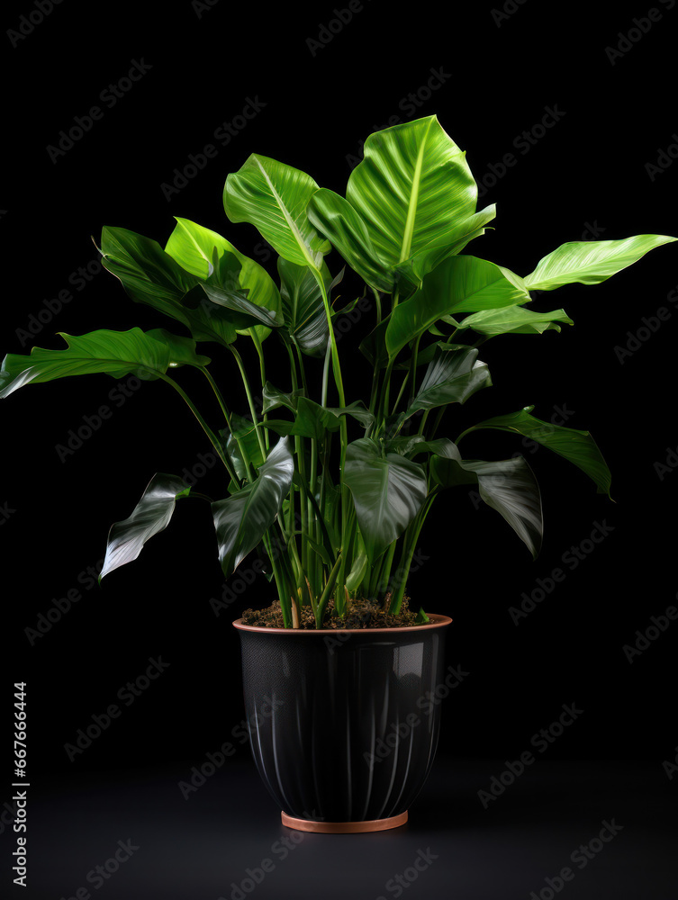 Philodendron Studio Shot Isolated on Clear Background, Generative AI Philodendron Studio Shot Isolated on Clear Background, Generative AI