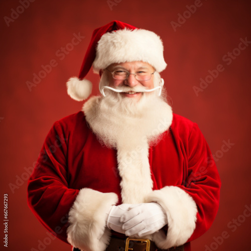 santa claus holding a bag of gifts