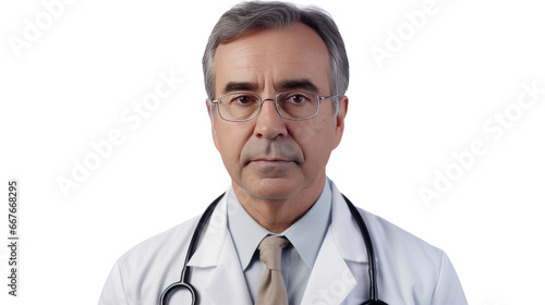 Portrait of a senior Caucasian male doctor © PNG Kingdom 