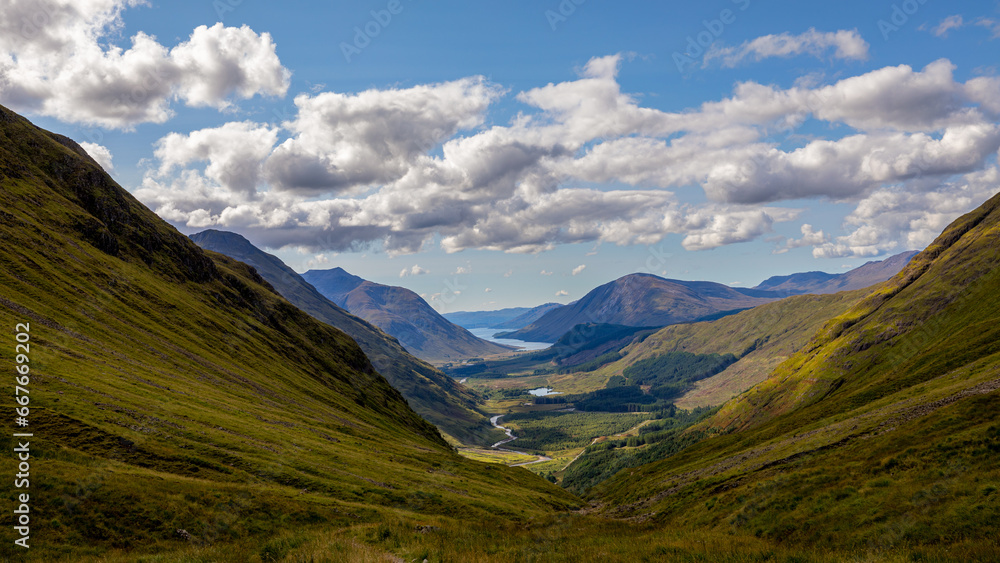 A great view on the Highlands of Scotland