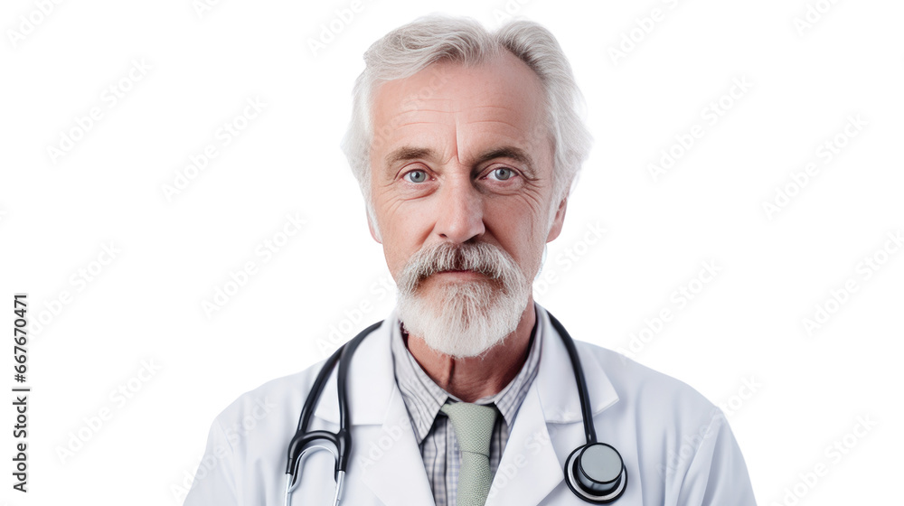 Portrait of a senior Caucasian male doctor Portrait of a senior Caucasian male doctor
