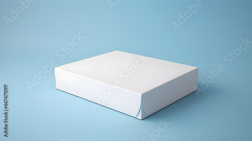 White paper box mock up