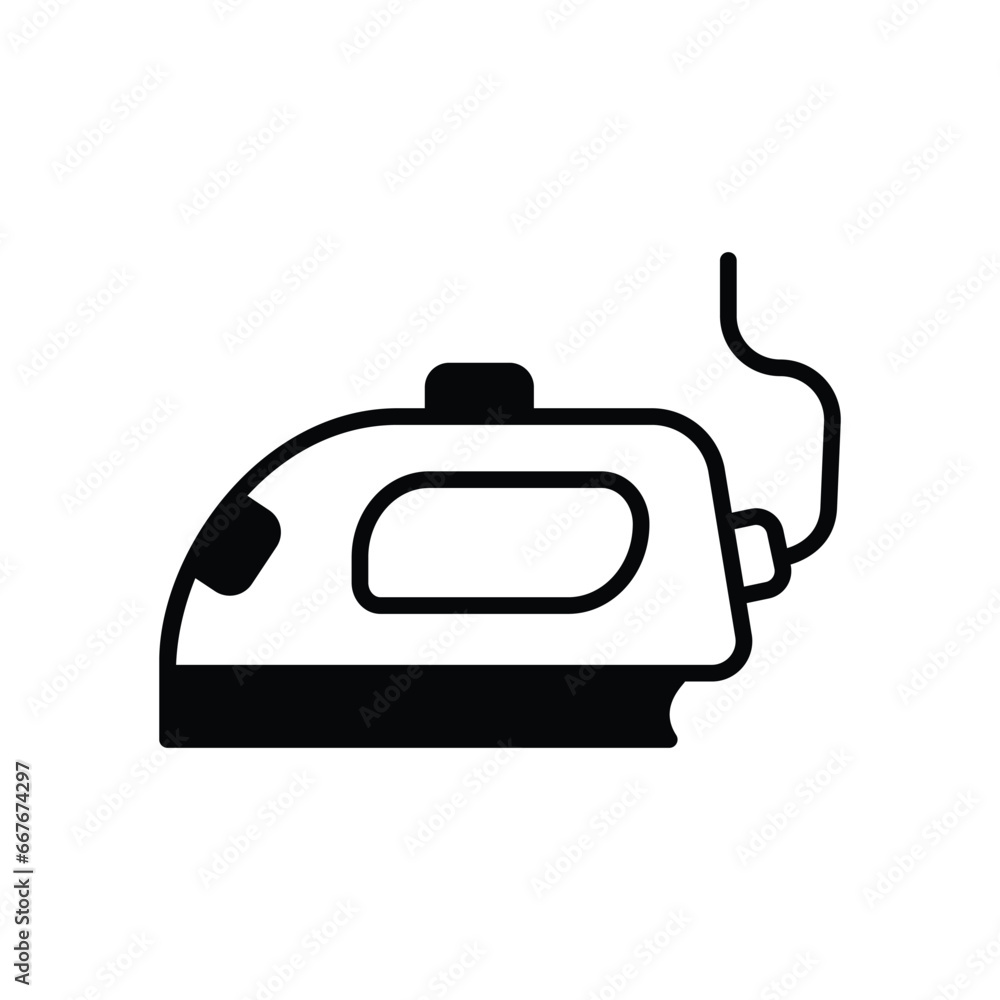 Iron icon isolate white background vector stock illustration Iron icon isolate white background vector stock illustration