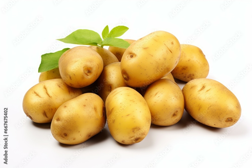 Starchy Fresh potatoes. Raw organic group. Generate Ai Starchy Fresh potatoes. Raw organic group. Generate Ai