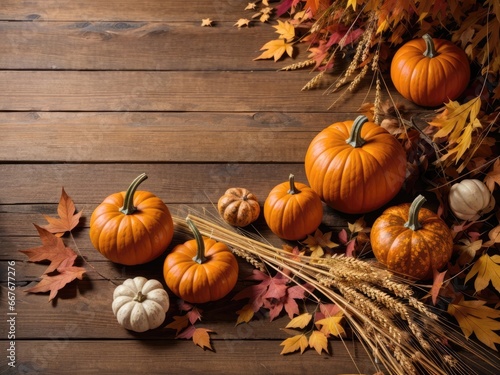 Autumn background decoration for thanksgiving