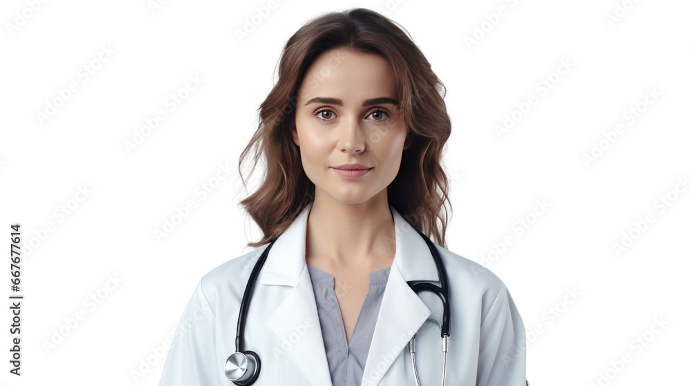 Portrait of a young Caucasian female doctor Portrait of a young Caucasian female doctor