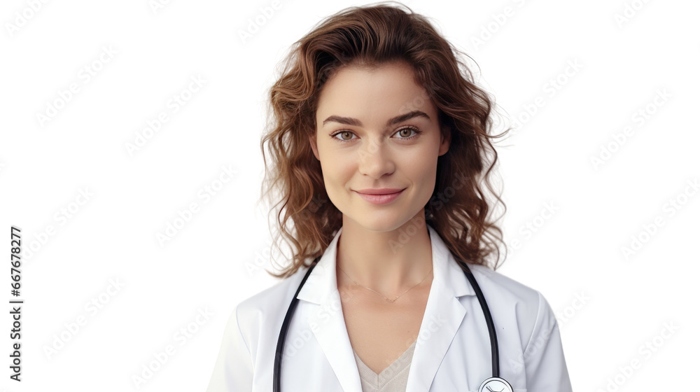 Portrait of a young Caucasian female doctor Portrait of a young Caucasian female doctor
