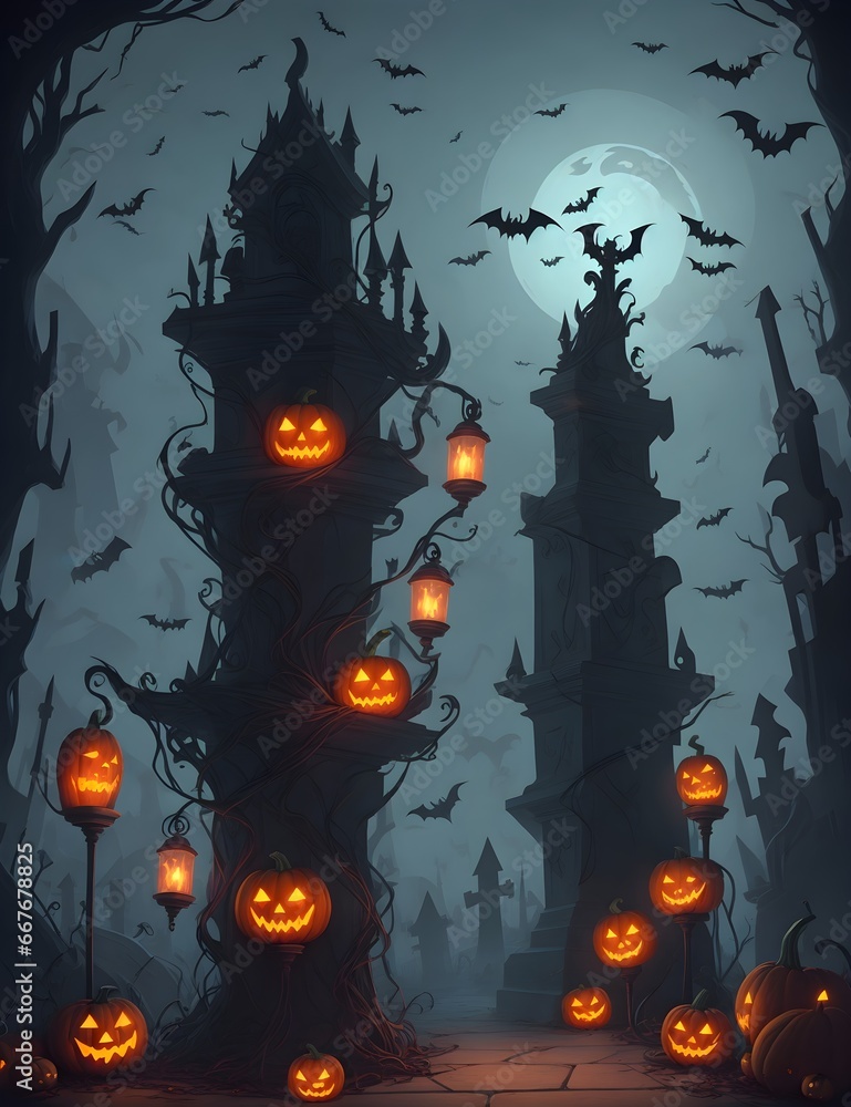 Happy Halloween theme spooky backgrounds Happy Halloween theme spooky backgrounds