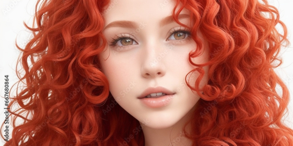 Bella e sexy donna dai capelli rossi
