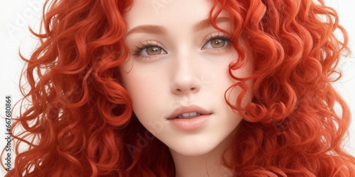 Bella e sexy donna dai capelli rossi photo