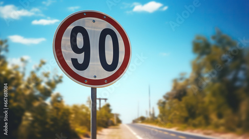 speed limit sign