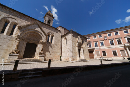 San Quirico d Orcia, historic town in Tuscany photo