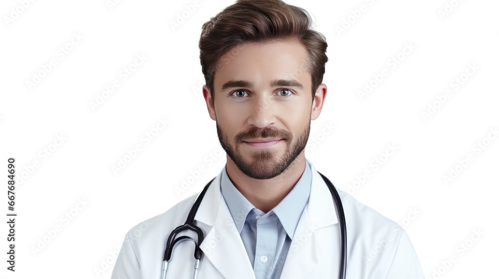 Portrait of a young Caucasian male doctor Portrait of a young Caucasian male doctor