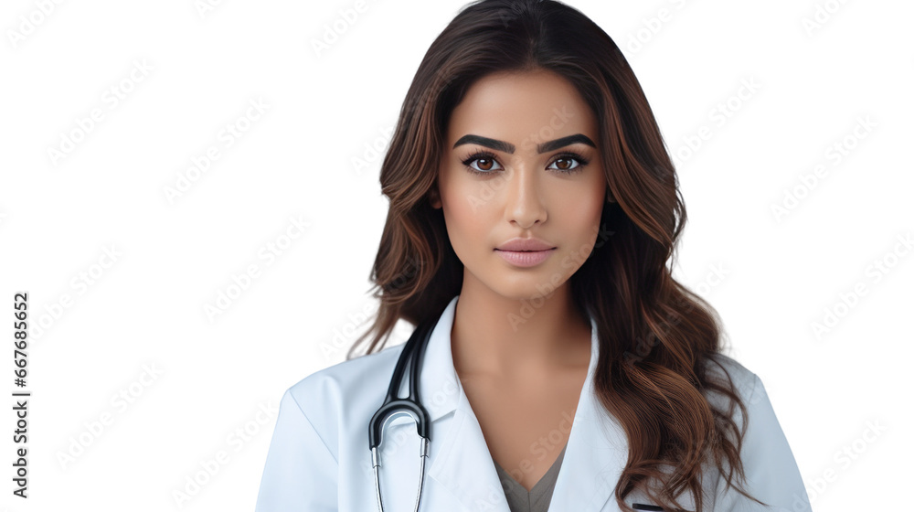 Portrait of a young Mexican female doctor Portrait of a young Mexican female doctor