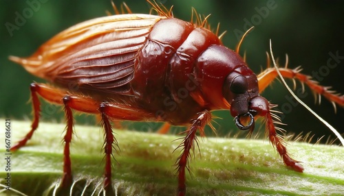 Macro shot of a flea photo