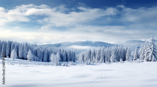 snow covered trees © labinot