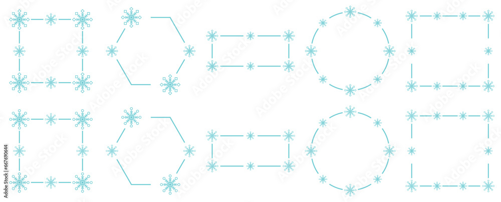 Winter Snowflake Frame Winter Snowflake Frame