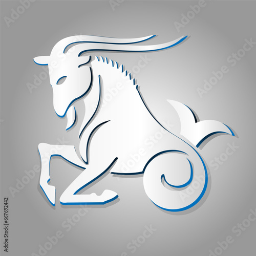 vector icon zodiac sign icon Capricorn
