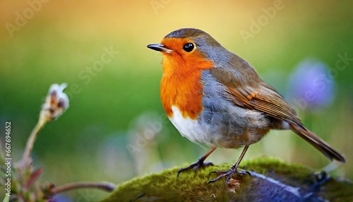 robin on a branch © Visual Vibes
