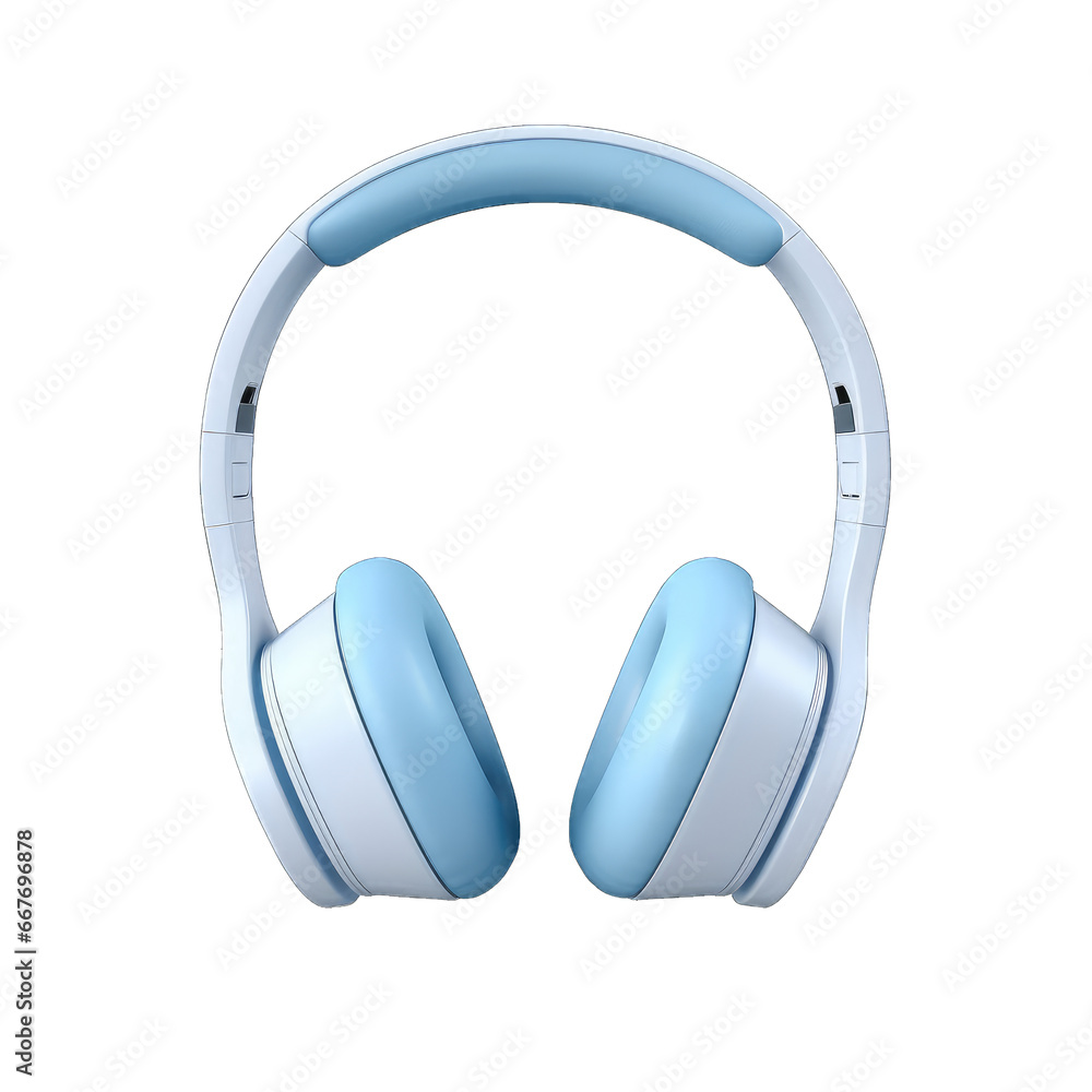3D model headphones isolated on transparent and white background. Png transparent 3D model headphones isolated on transparent and white background. Png transparent