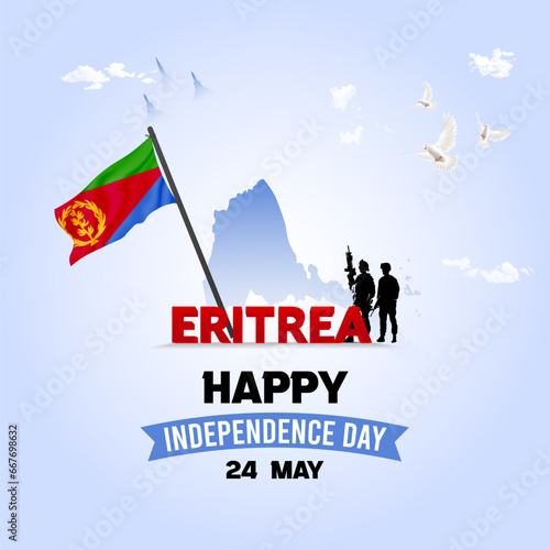 Creative Eritrea independence day social media post and web banner photo