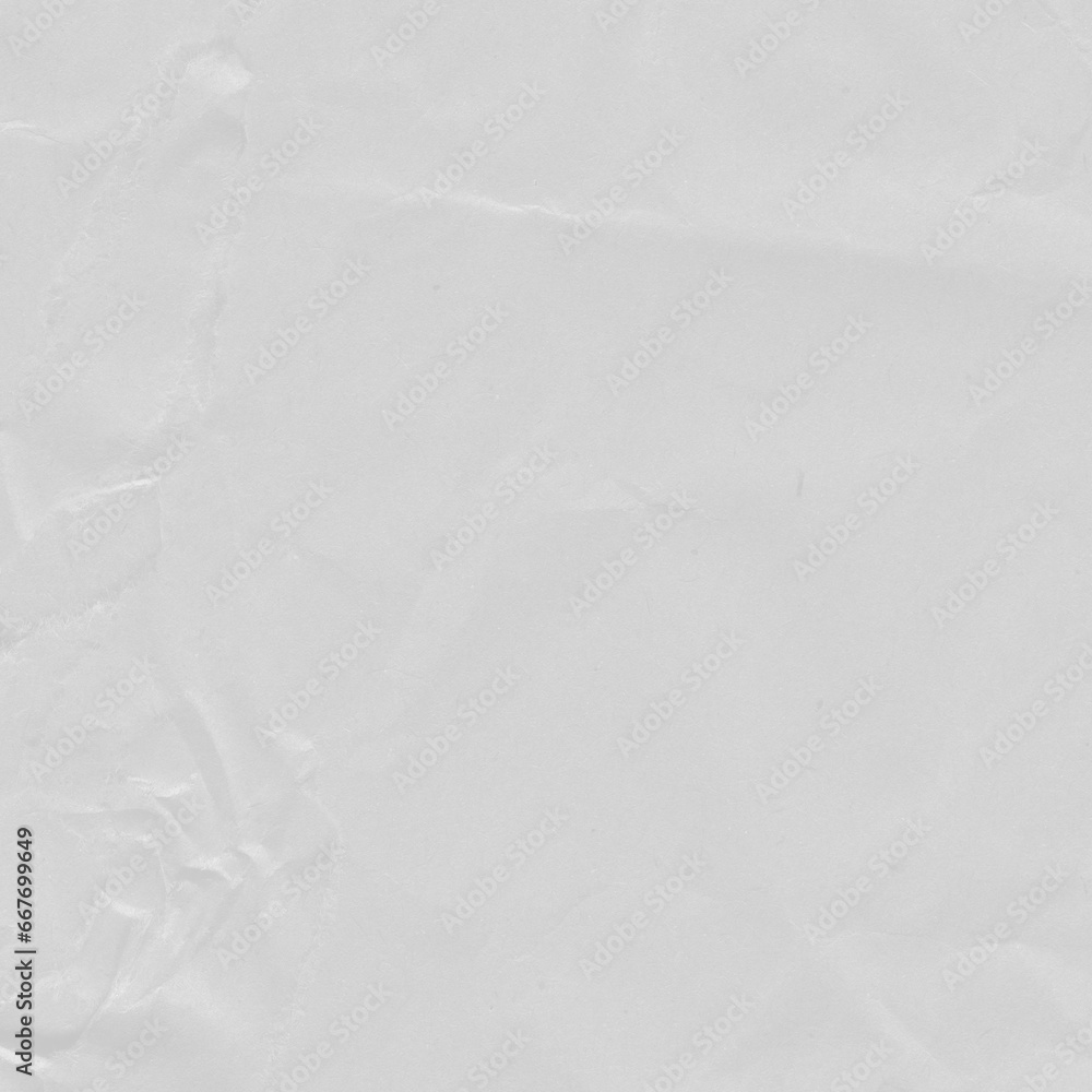 Obraz premium Recycled crumpled white paper texture background. Royalty high-quality free stock photo image of Wrinkled and creased abstract backdrop, wallpaper with copy space, top view