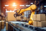 Robotic Arm in Warehouse Setting