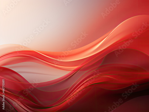 For flyer, brochure, booklet, and websites design. Red abstract background with curves lines and shadow, template.