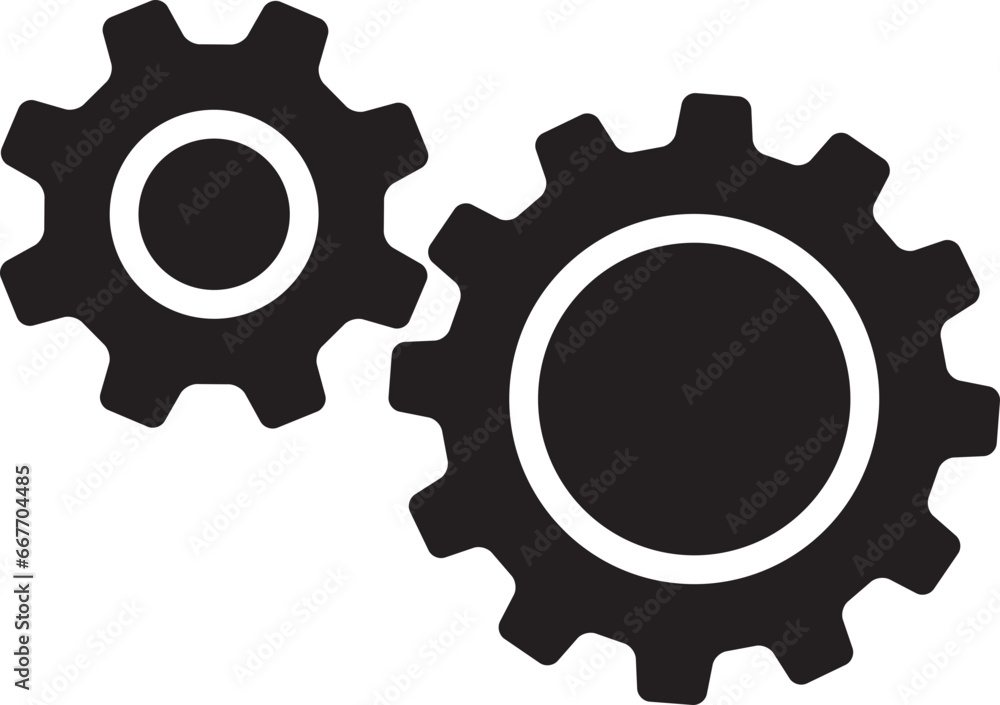 Setting icon vector with work cog gear element. Cogweel mechanism symbol. Setting icon vector with work cog gear element. Cogweel mechanism symbol.