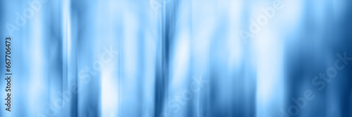 Blue blurred gradient background banner. Mixed motion texture. Panoramic web header. Wide screen abstract vertical lines wallpaper