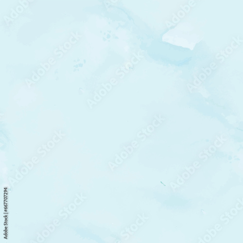 Blue Water Color. Green Art Paint. Blue Vector
