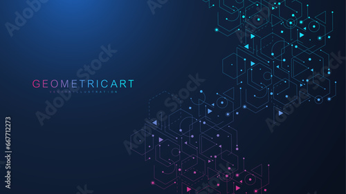 Global network connection. Global business. Social network communication. Internet technology. Vector illustration
