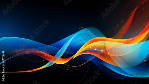 abstract website background with the theme of share and waves , generated by AI