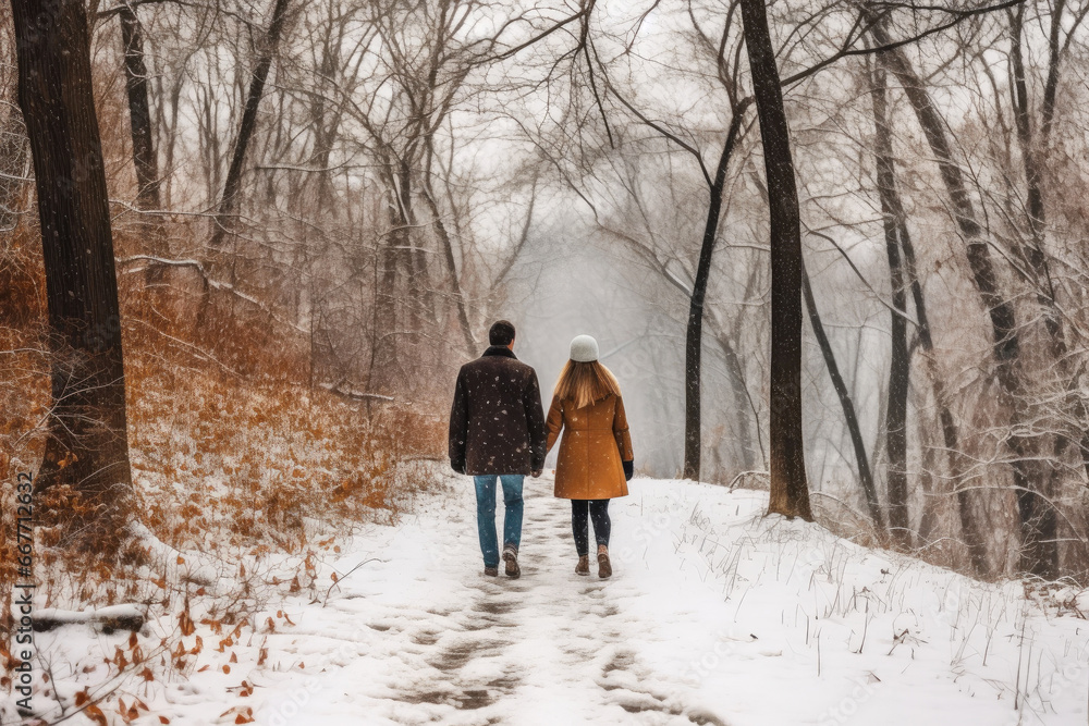 Cozy Snowy Day with a Loving Couple Cozy Snowy Day with a Loving Couple