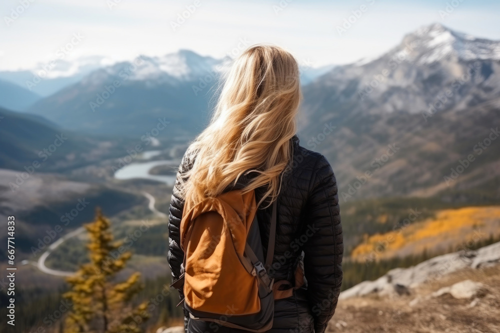 A Mountain Journey with a Blonde Explorer A Mountain Journey with a Blonde Explorer