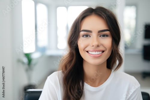 Free Download Smiling Woman with Beautiful Long Hair - GFXLoad